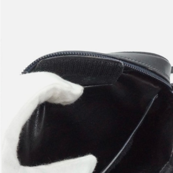 Salvatore Ferragamo Black Leather Bag with Gold Detail